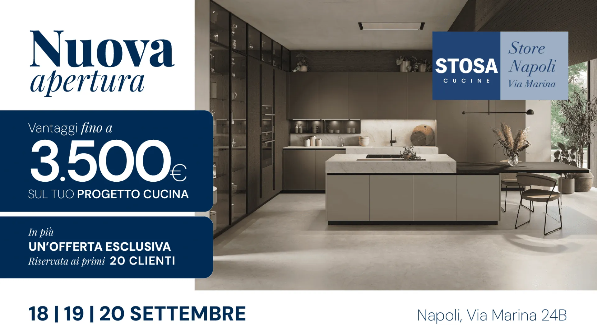 Apertura Store il 18/09/2026